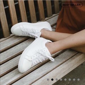 GREATS white leather sneakers
